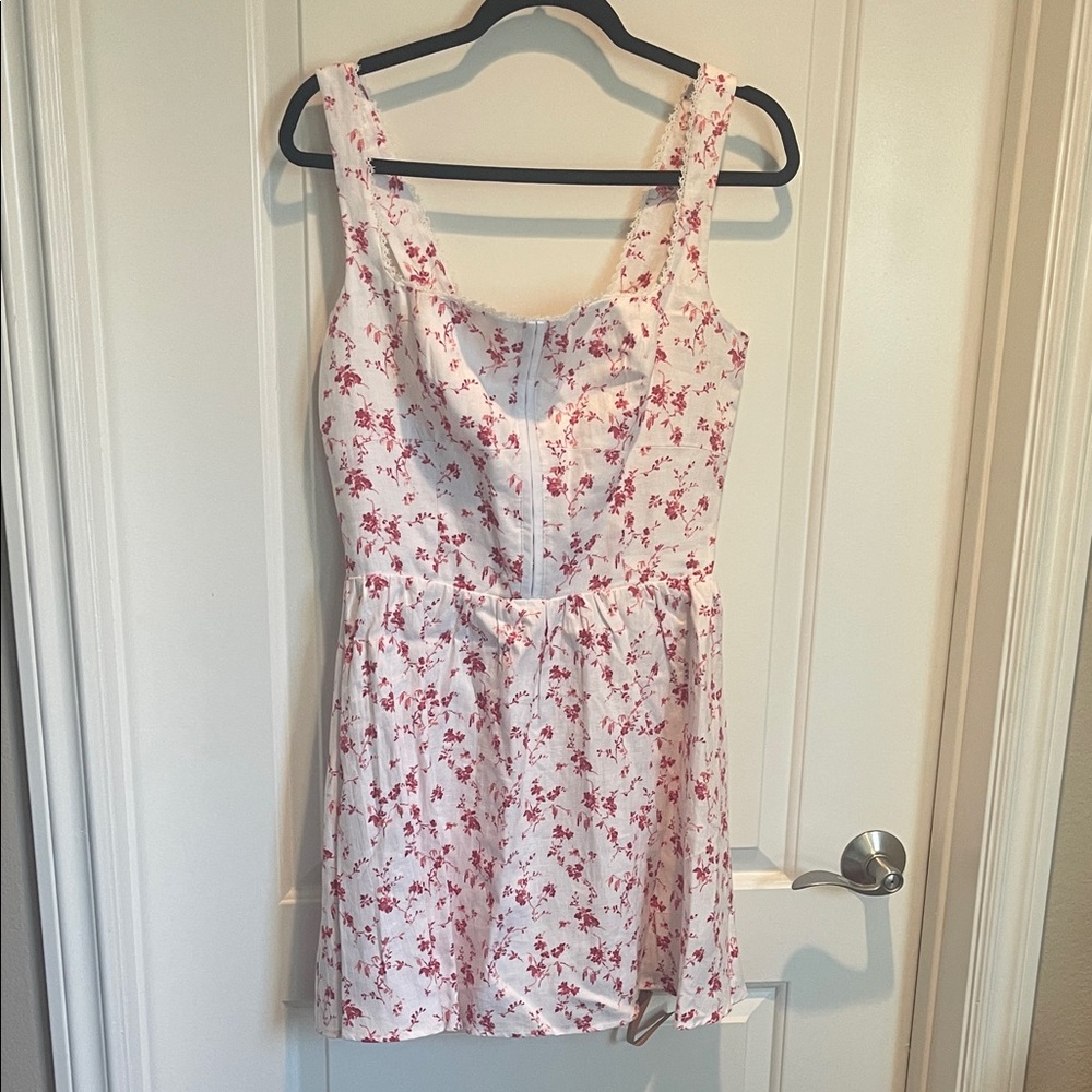 Reformation Pink Floral Mini Dress